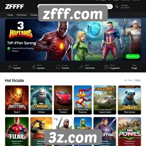 Comparação entre zfff.com e outros sites de jogos